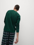 Pure Cotton Waffle Loungewear Sweatshirt