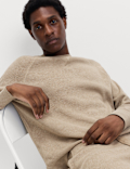 Pure Cotton Waffle Loungewear Sweatshirt
