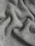 Pure Cotton Waffle Loungewear Sweatshirt