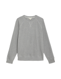 Pure Cotton Waffle Loungewear Sweatshirt