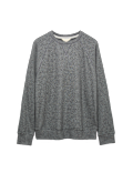 Pure Cotton Waffle Loungewear Sweatshirt