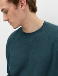 Pure Cotton Waffle Loungewear Sweatshirt