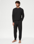 Pure Cotton Waffle Loungewear Sweatshirt