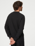 Pure Cotton Waffle Loungewear Sweatshirt