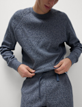 Pure Cotton Waffle Loungewear Sweatshirt