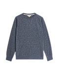 Pure Cotton Waffle Loungewear Sweatshirt