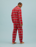 Men's Checked Family Pyjama Set