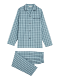 Pure Cotton Checked Pyjama Set