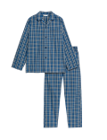 Pure Cotton Checked Pyjama Set