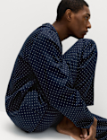 Pure Cotton Polka Dot Pyjama Set