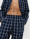 Pure Cotton Checked Pyjama Set