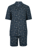 Pure Cotton Shark Print Pyjama Set