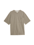 Cotton Rich Textured Loungewear Top