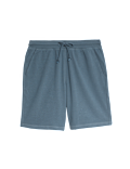 Cotton Rich Striped Lounge Shorts