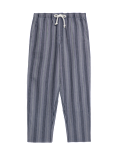 Pure Cotton Striped Loungewear Bottoms