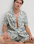 Pure Cotton Tropical Print Pyjama Set