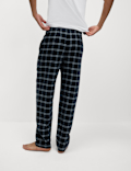 Pure Cotton Checked Pyjama Bottoms