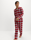 Pure Cotton Family Christmas Checked Pyjama Set
