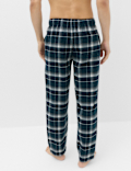 Pure Cotton Checked Loungewear Bottoms