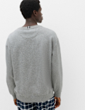 Cotton Rich Graphic Loungewear Sweatshirt