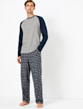 Brushed Cotton Checked Pyjama Set