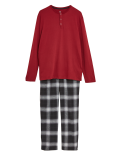 Brushed Cotton Checked Pyjama Set