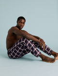 2 Pack Brushed Cotton Pyjama Bottoms
