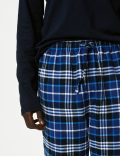 Brushed Cotton Checked Pyjama Set