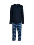 Brushed Cotton Checked Pyjama Set