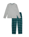 Brushed Cotton Checked Pyjama Set
