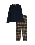 Brushed Cotton Checked Pyjama Set