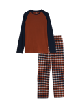 Brushed Cotton Checked Pyjama Set
