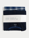Brushed Cotton Checked Pyjama Set
