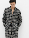 Pure Cotton Brushed Check Pyjama Set