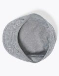 Linen Textured Flat Cap