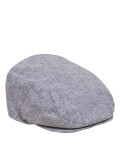 Linen Textured Flat Cap