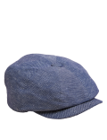 Linen Blend Textured Baker Boy Hat