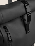 Rubberised Rolltop Backpack