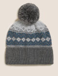Fair Isle Beanie Hat with Thermowarmth™
