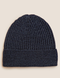 Rib Knit Beanie Hat