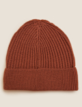 Rib Knit Beanie Hat