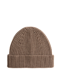 Ribbed Knitted Beanie Hat