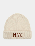 Embroidered NYC Beanie Hat