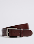 Leather Saddle Edge Casual Belt
