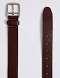Leather Saddle Edge Casual Belt