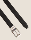 Leather Reversible Textured Belt