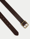 Leather Rectangular Buckle Smart Belt