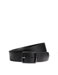 Leather Rectangular Buckle Smart Belt