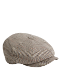 Cotton Rich Checked Baker Boy Hat