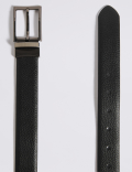 Coated Leather Textured Reversible Belt